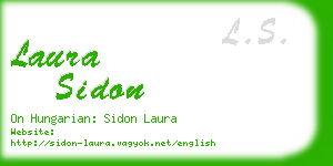 laura sidon business card